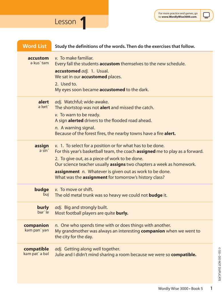 Wordly Wise 3000 (4th. Ed.) Gr. 5, Student - Image 2