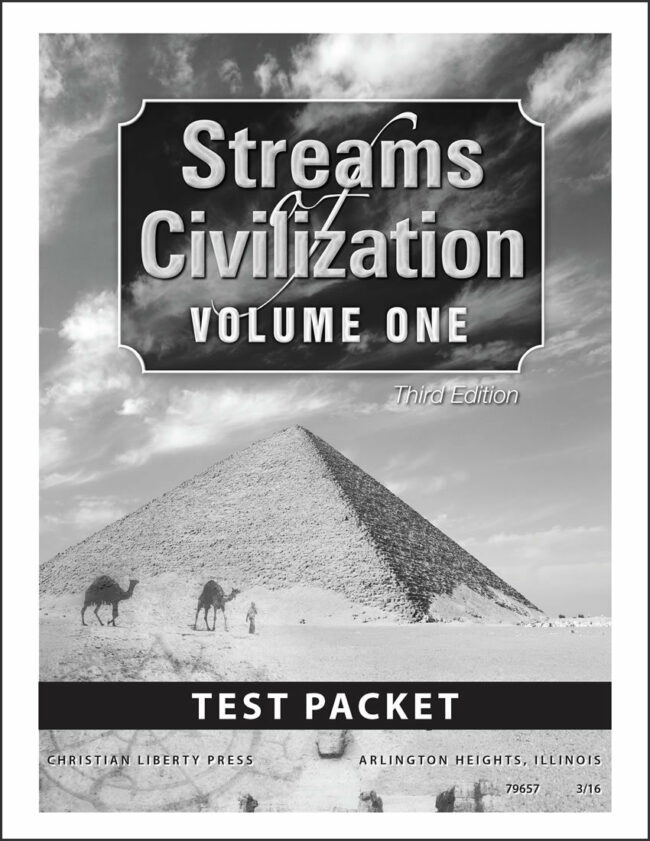 Streams of Civilization Vol. 1, 3rd. Ed. Test Packet